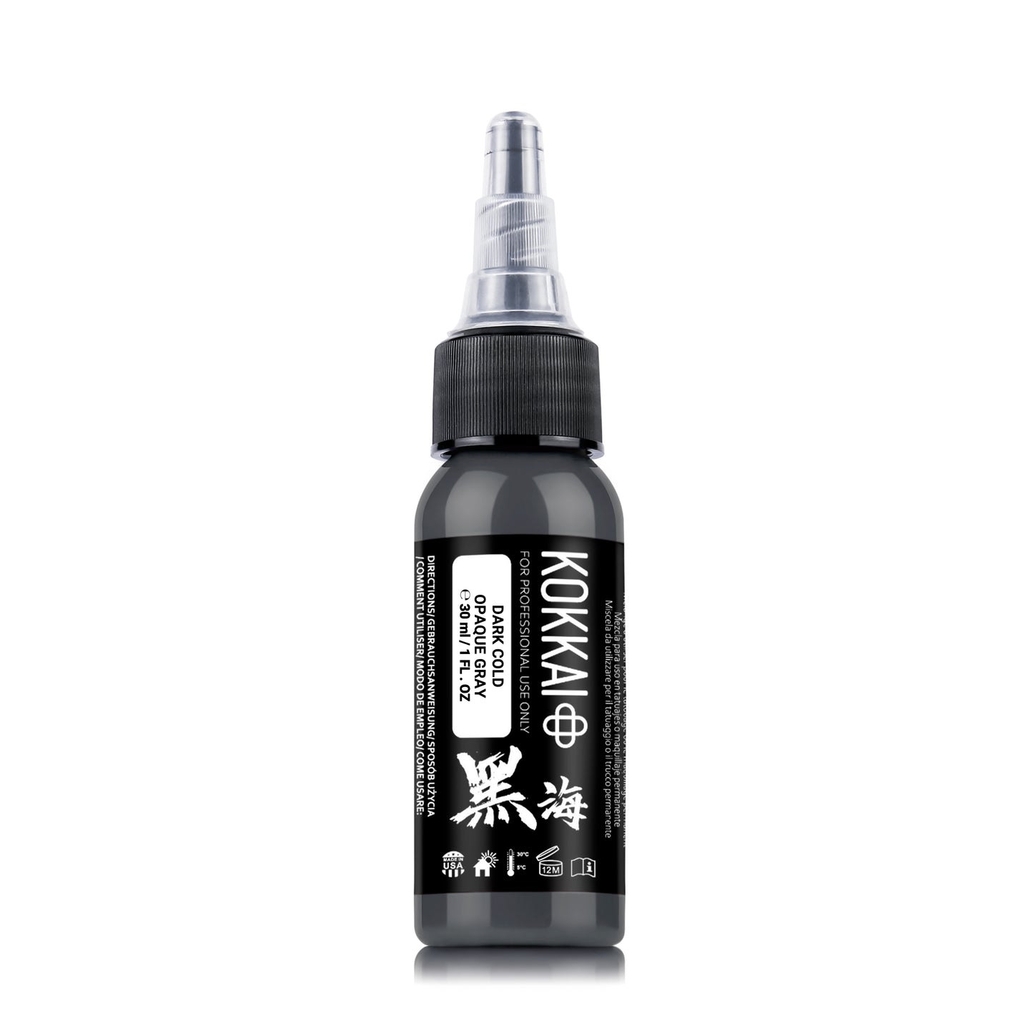 Kokkai Sumi+ - Dark Cold Opaque Gray 30ml