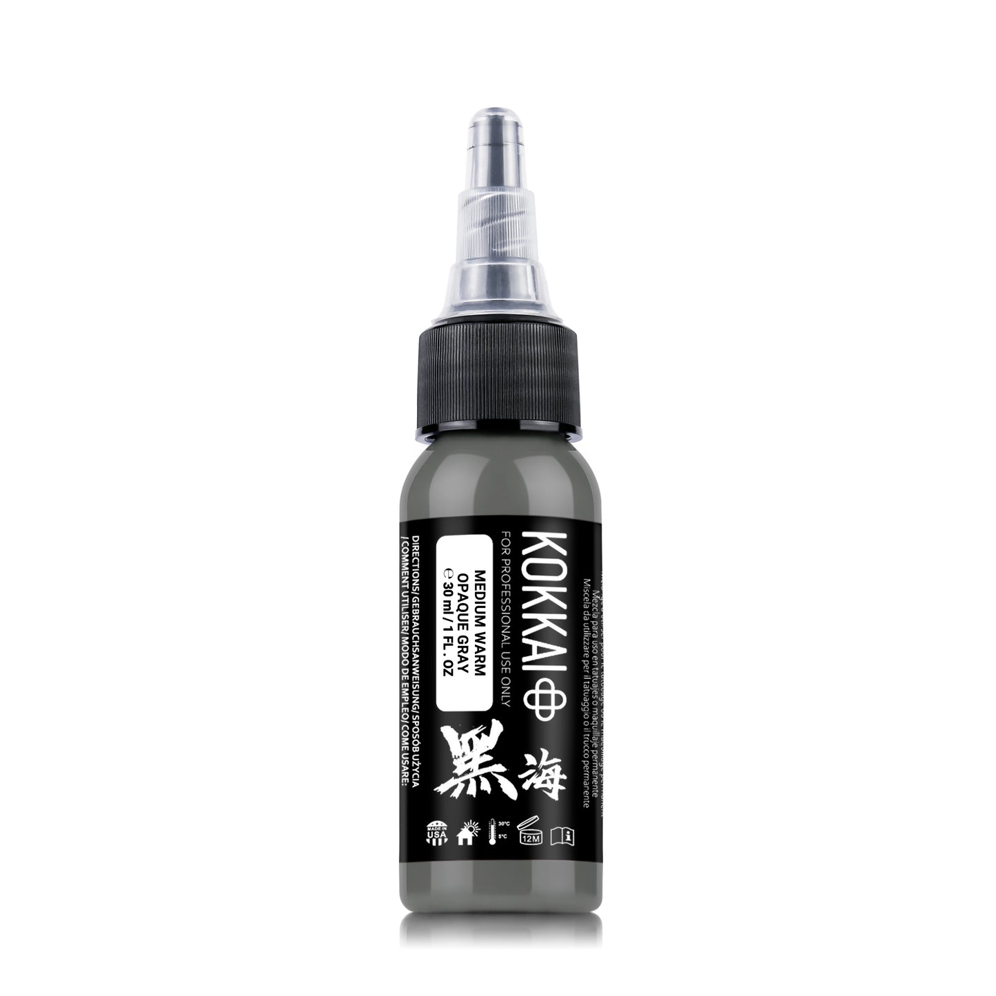 Kokkai Sumi+ - Medium Warm Opaque Gray 30ml