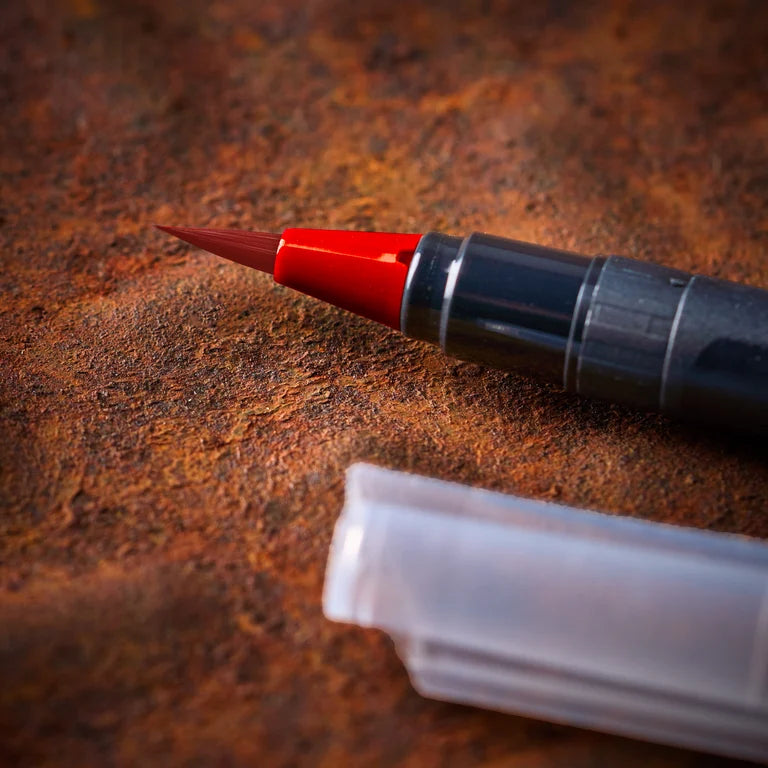 TORA Marker Brush Tip - CHI RED - 6-Pack