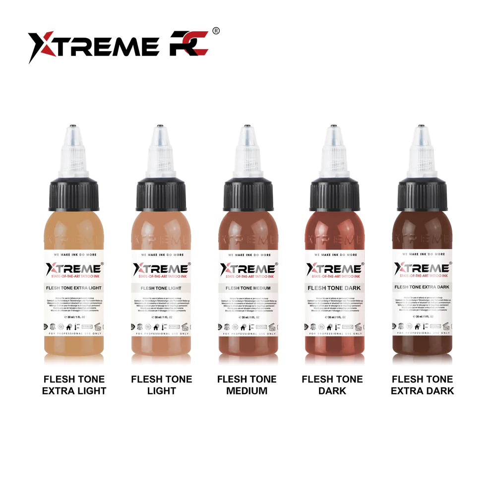 Xtreme Ink - Flesh Tone Set 5x30ml