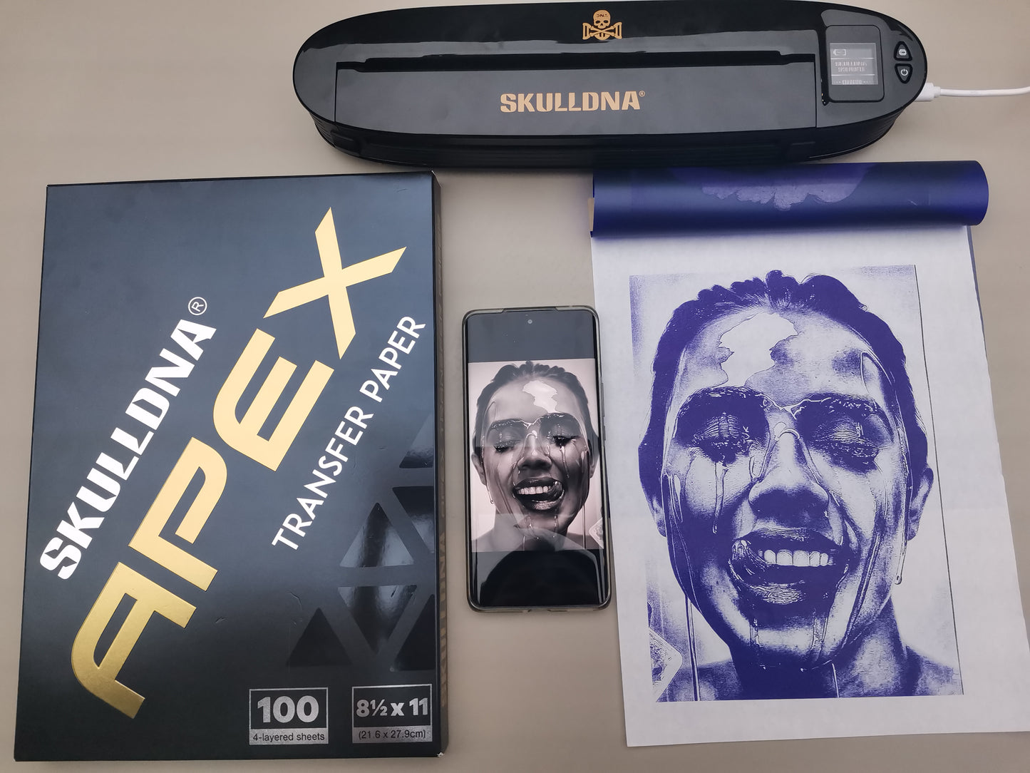 SKULLDNA SP30 Wireless Printer Black