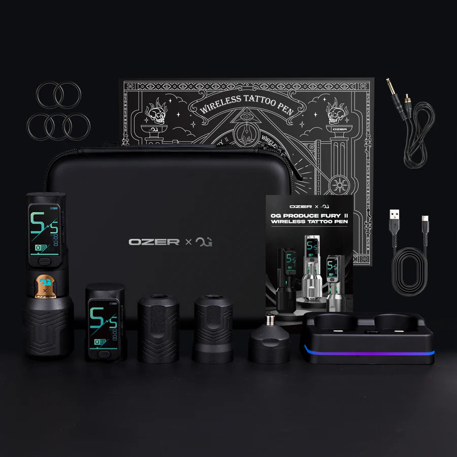 Ozer × OG FURY II Wireless Tattoo Pen 4,2mm Black