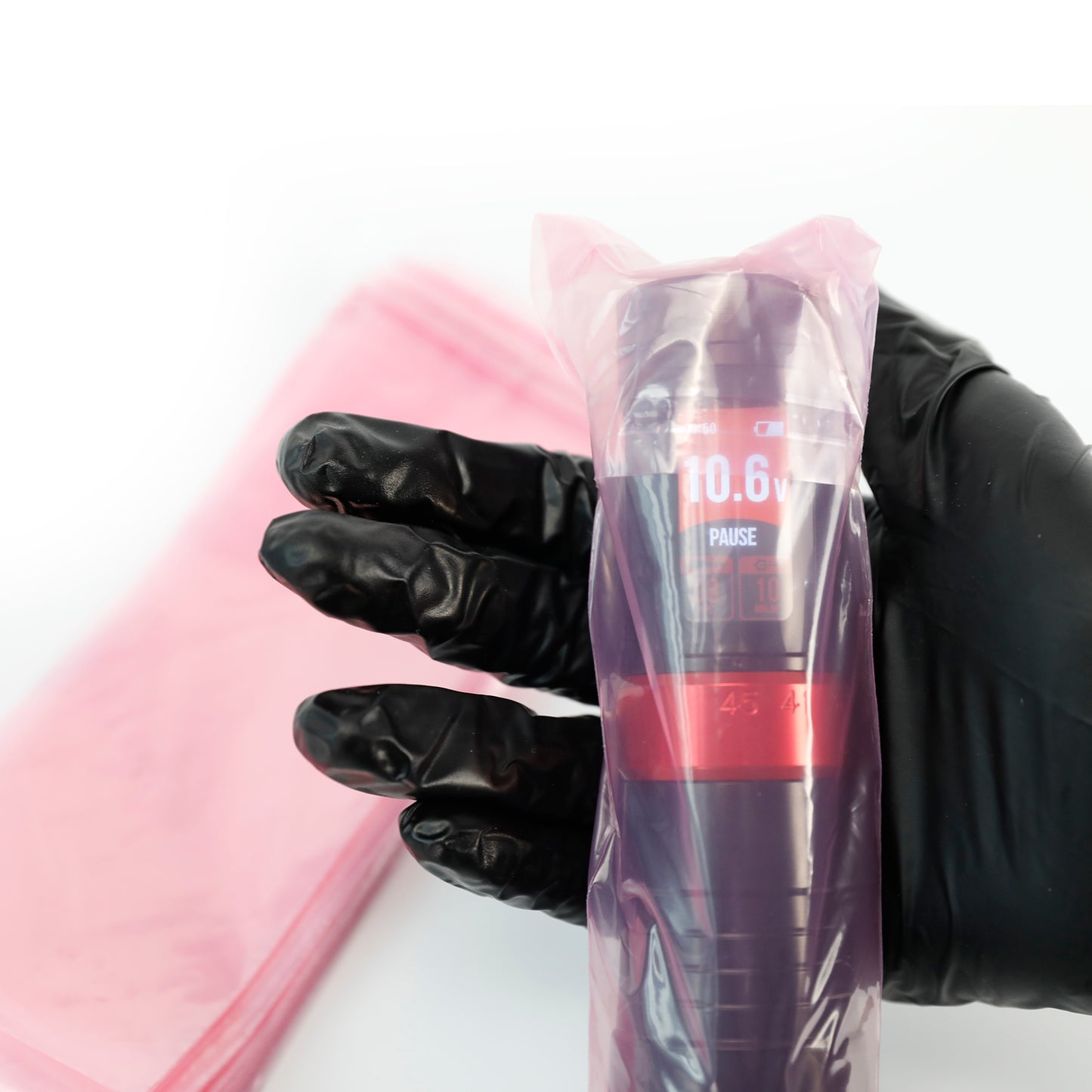 Biodegradable Pen Machine Covers Pink 60x180mm 100pcs