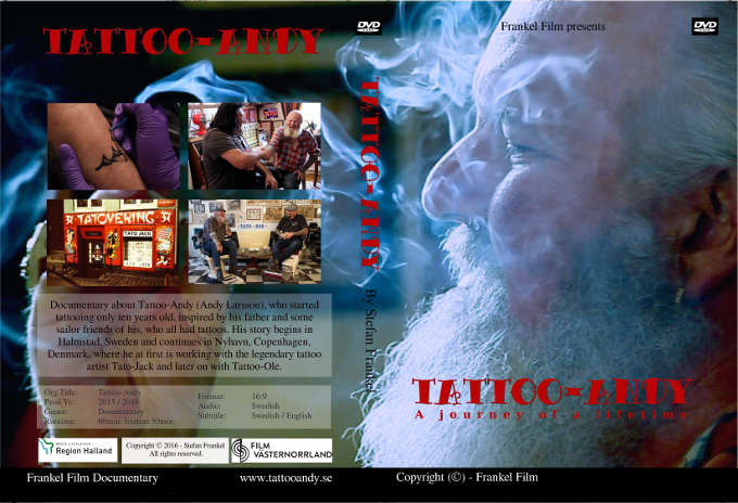 Tattoo Andy - A journey of a lifetime DVD - STUDIO PACK 5PCS
