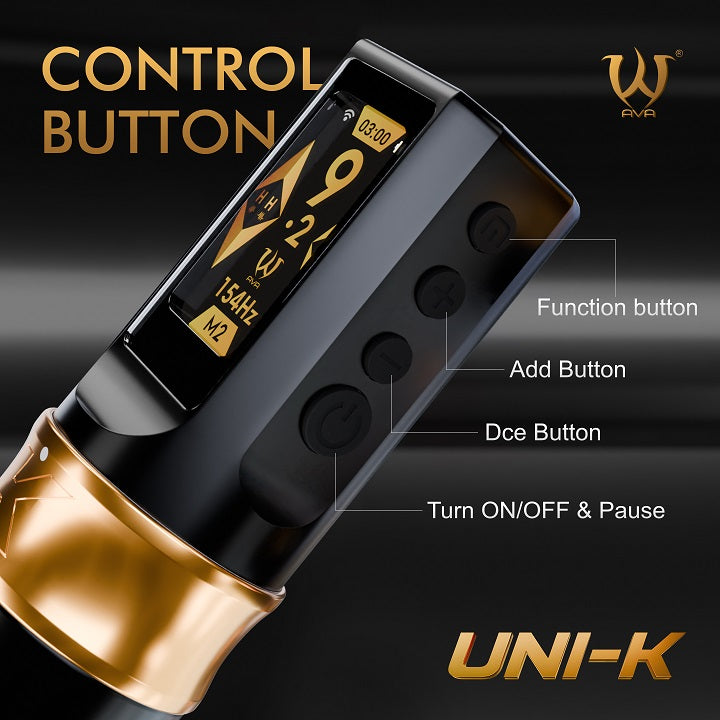 AVA Wireless Pen Machine UNI-K Luxury Kit 2.5-5mm stroke Black