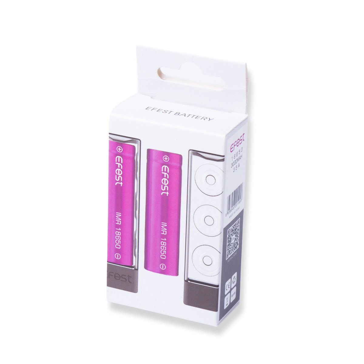 Efest IMR 18650 3000mAh 35A flat top battery 2-pack