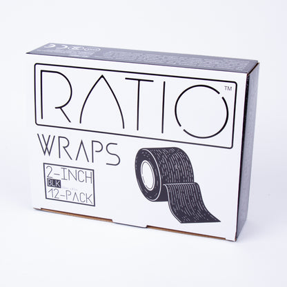 12-pack - Precision Medical Cohesive Wrap 2" - BLACK