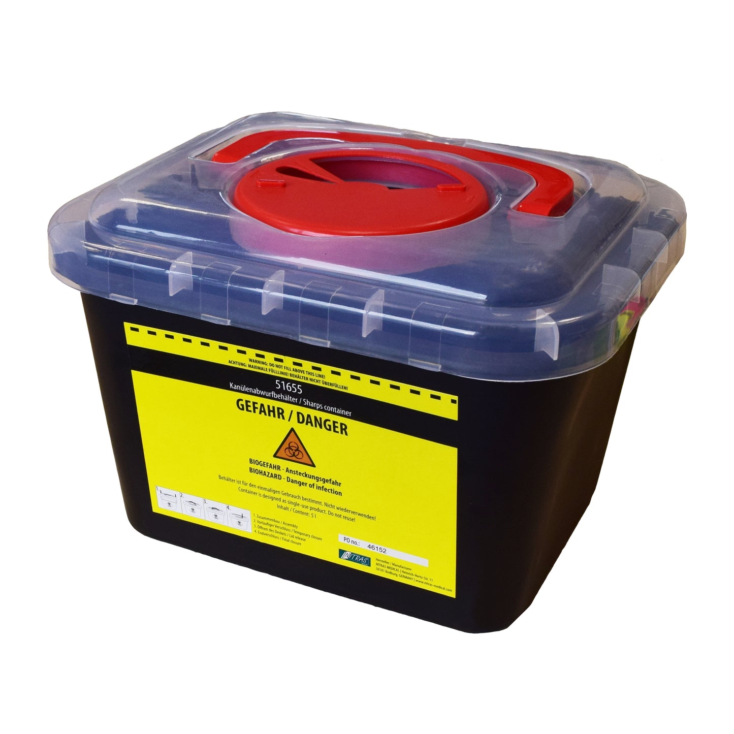 NITRAS 5L Sharps Container