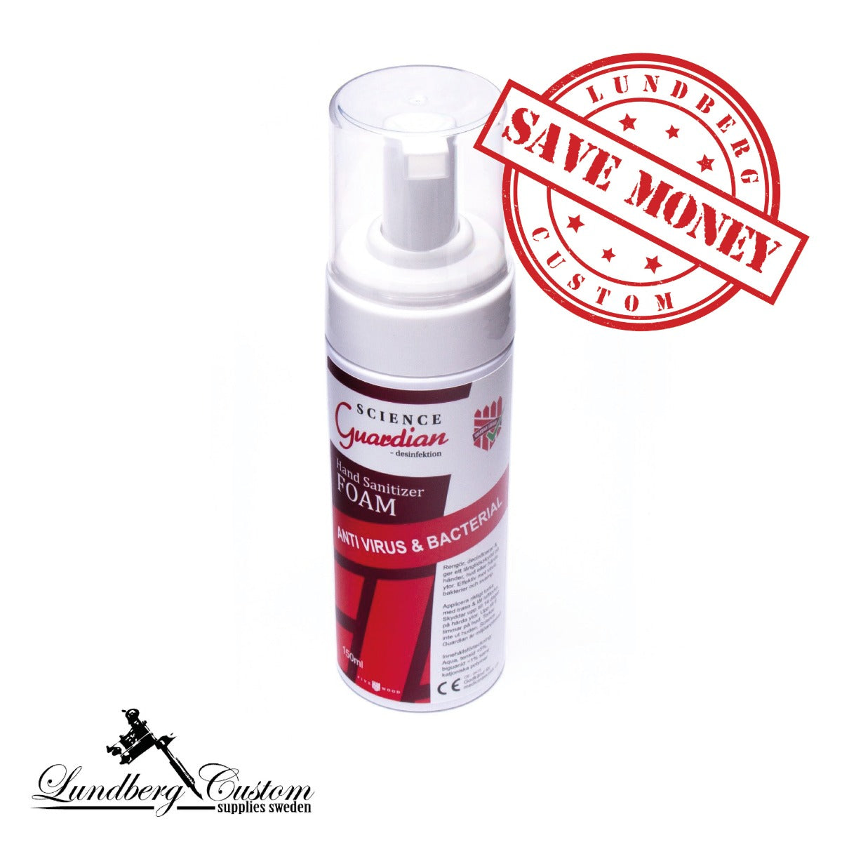 5-PACK SCIENCE GUARDIAN - HAND SANITIZER FOAM 150ML – Lundberg Custom ...
