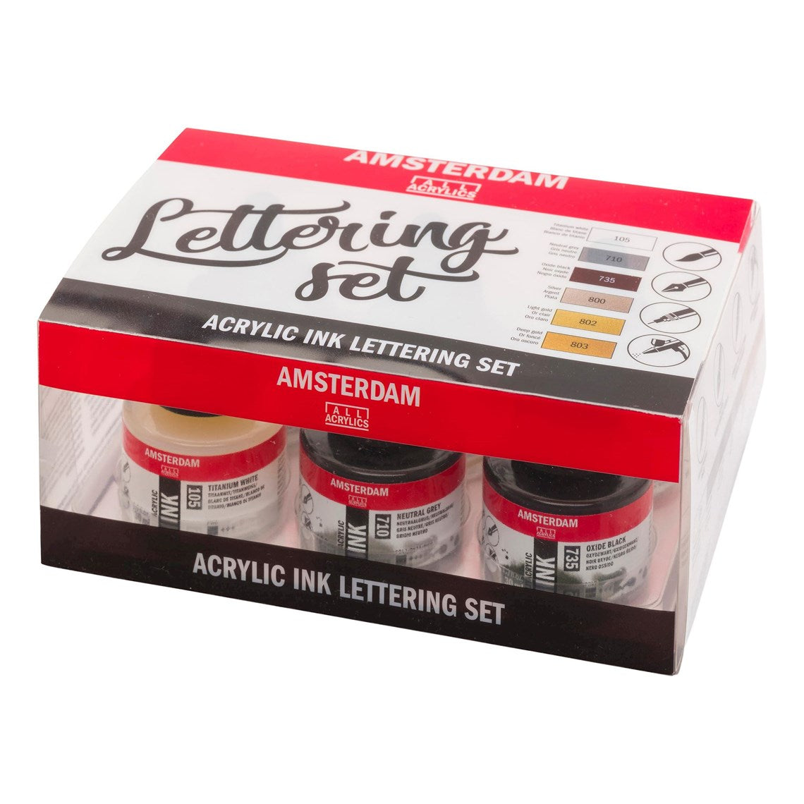 AMSTERDAM INK LETTERING SET