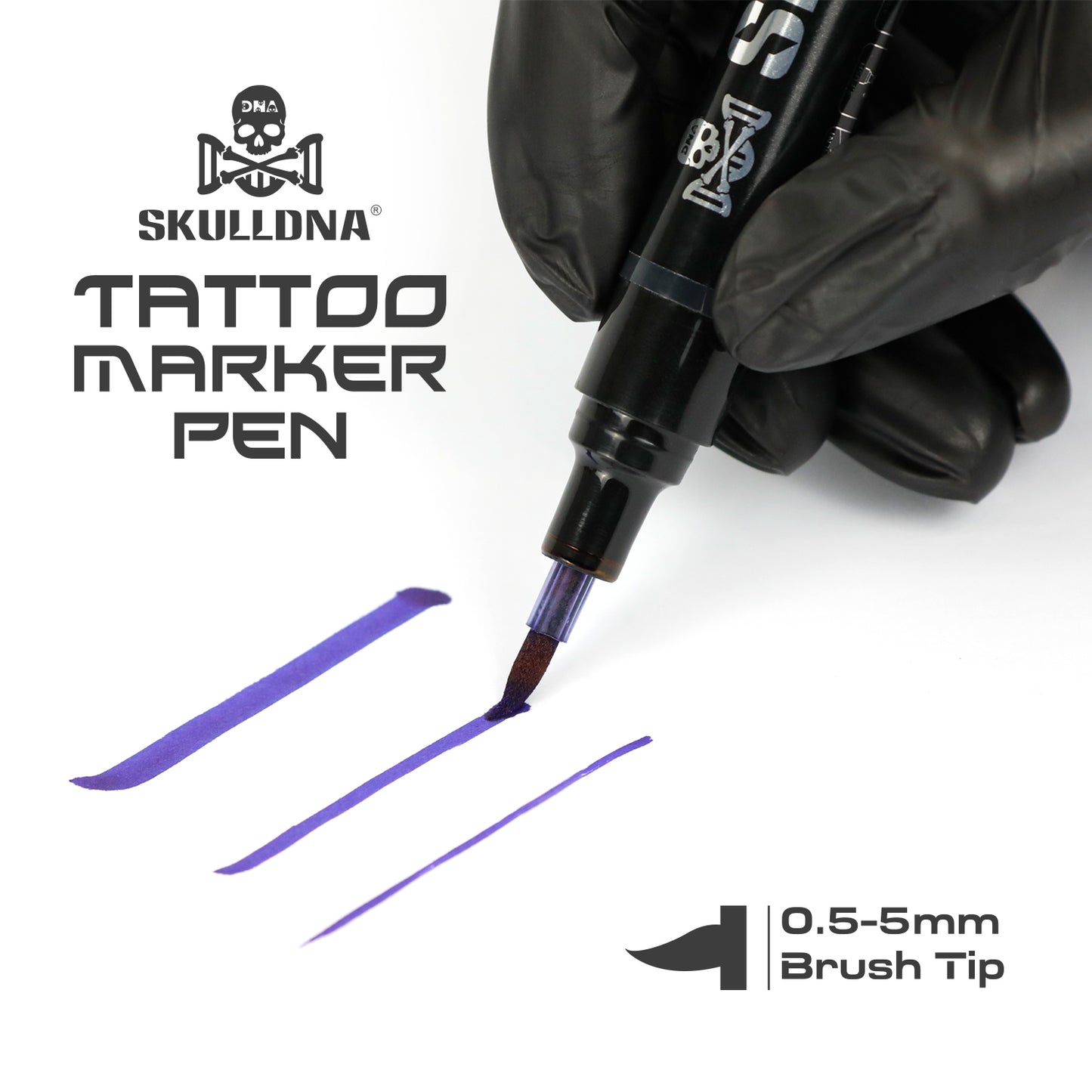 SkullDNA Tattoo Marker Pen Purple