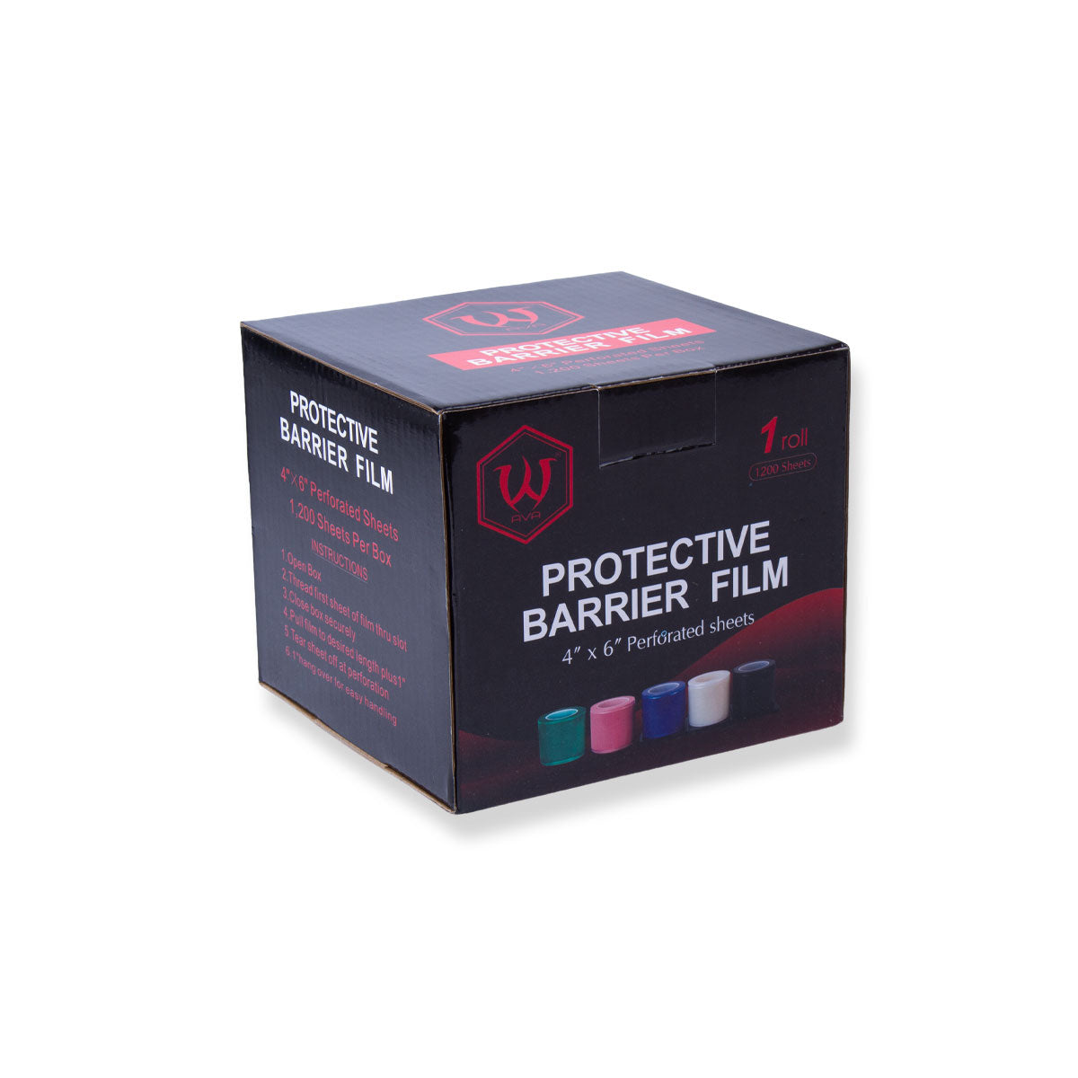 Tattoo Protective Barrier Film 10x15cm 1200 sheets - Black