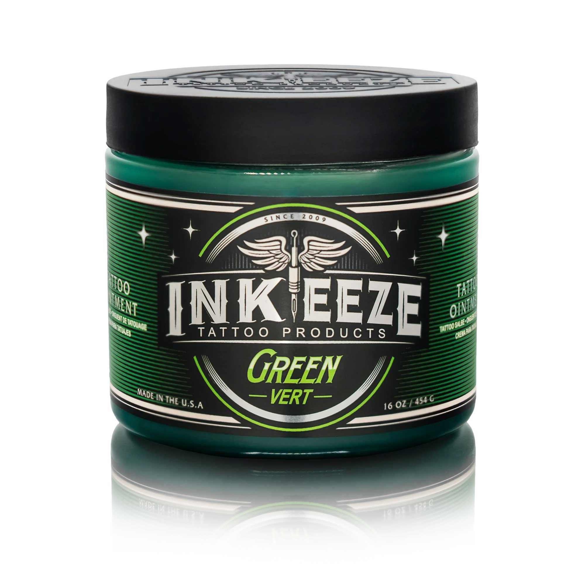 Inkeeze - Green Tattoo Ointment 16oz (473ml) – Lundberg Custom Supplies ...