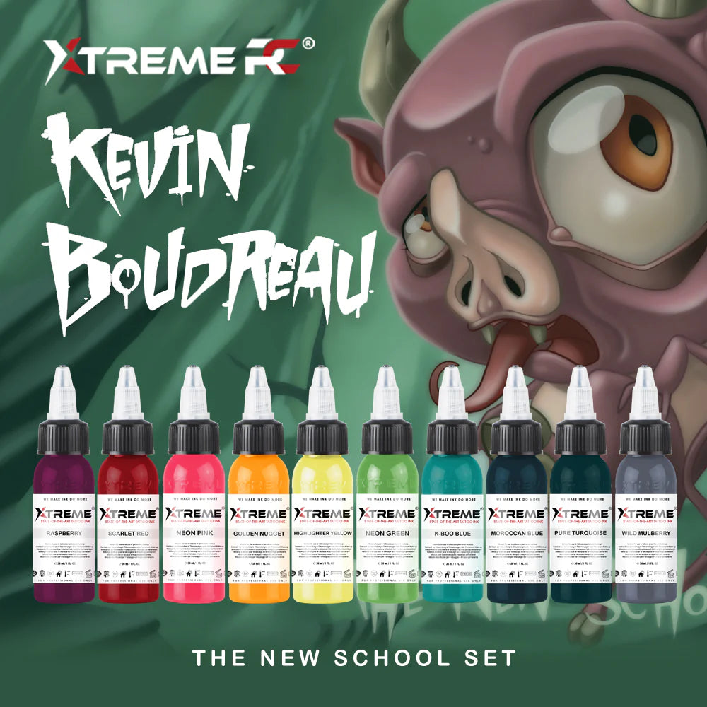 Xtreme Ink - KEVIN BOUDREAU NEW SCHOOL SET 10x30ml
