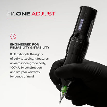 FK One Adjust Wireless Tattoo Machine - Stealth