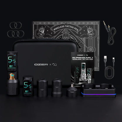 Ozer × OG FURY II Wireless Tattoo Pen 4,2mm Black
