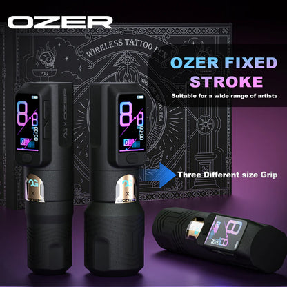 Ozer × OG FURY II Wireless Tattoo Pen 4,2mm Black