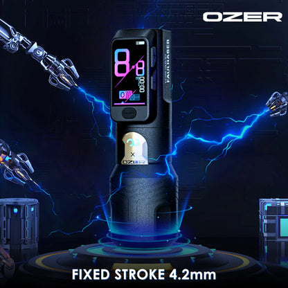 Ozer × OG FURY II Wireless Tattoo Pen 4,2mm Black