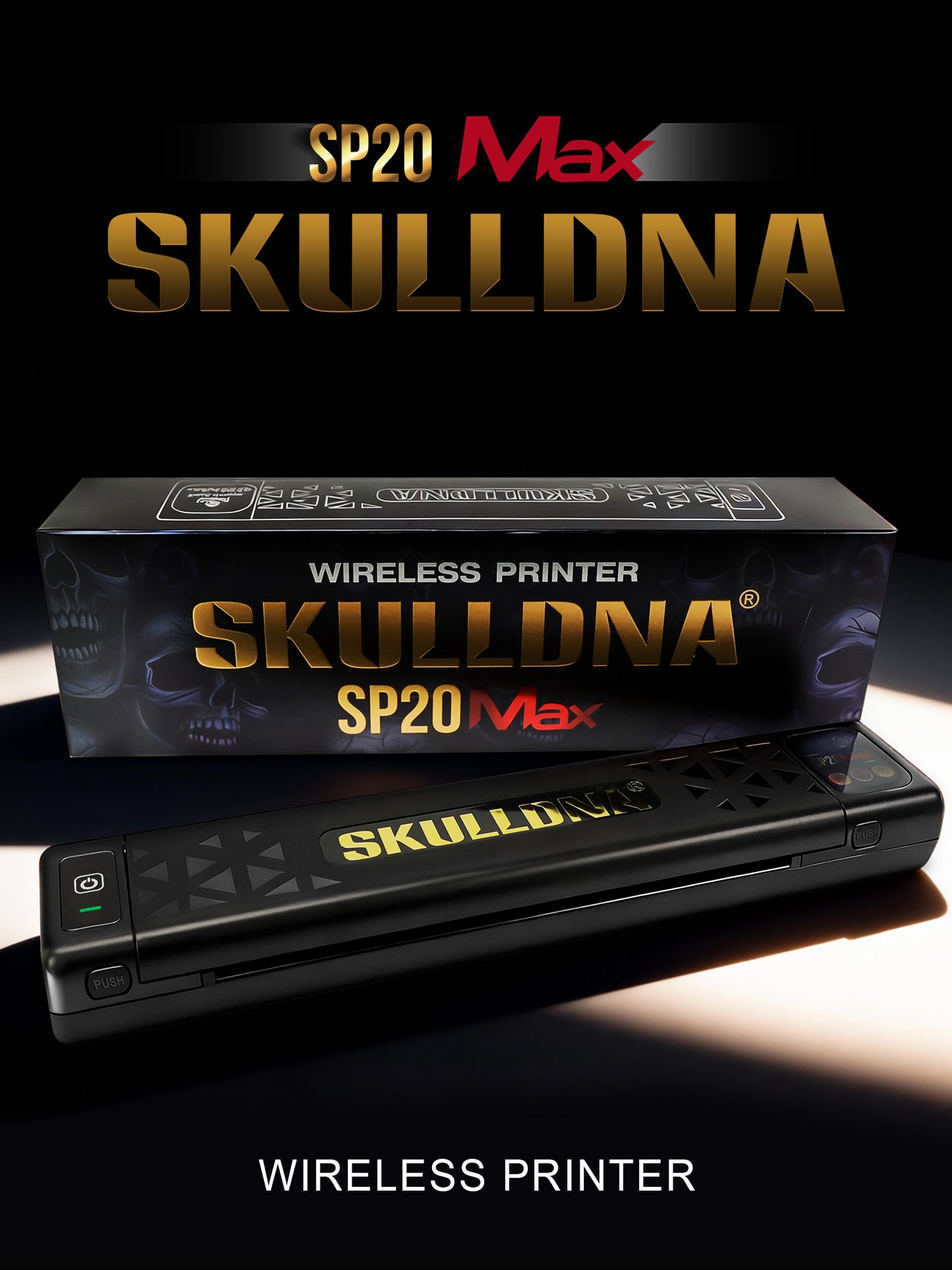 SKULLDNA SP20 MAX Wireless Printer Black