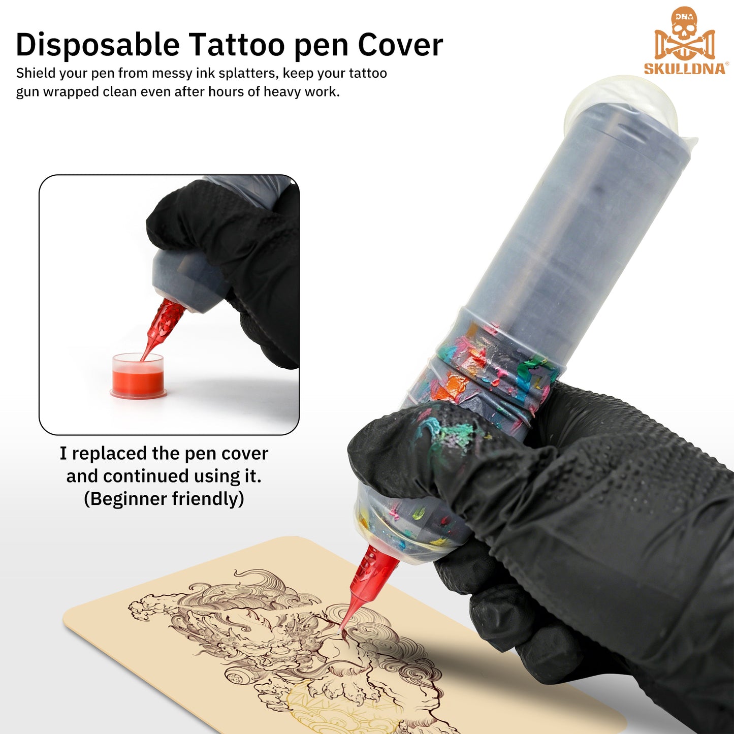 SKULLDNA - LATEX PEN COVERS 24-pack