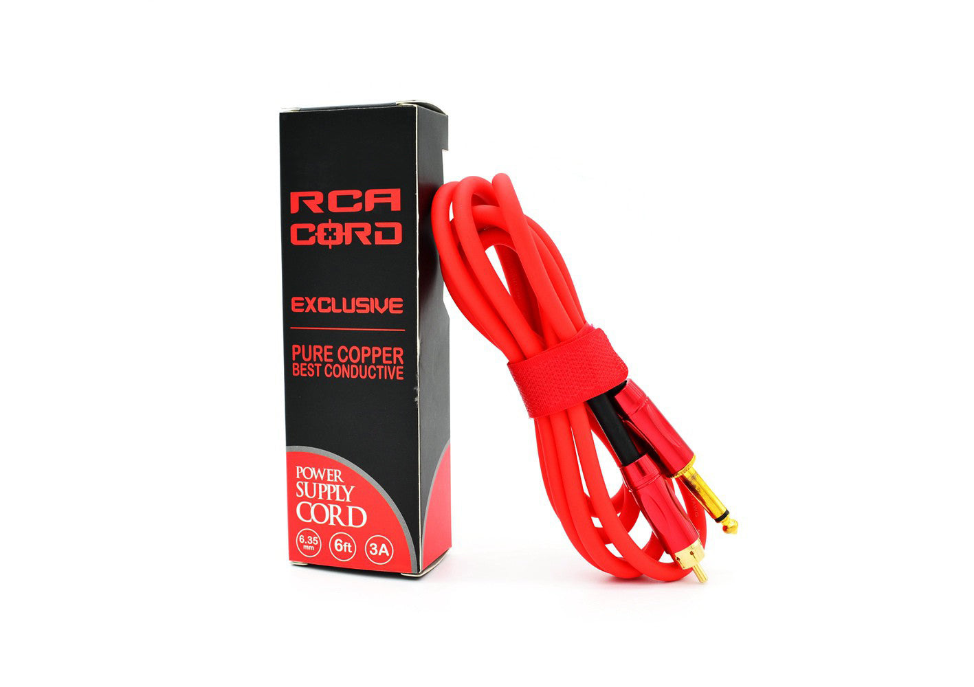 AVA 2 RCA Cord -Soft Import USA Line 6 feet - Red