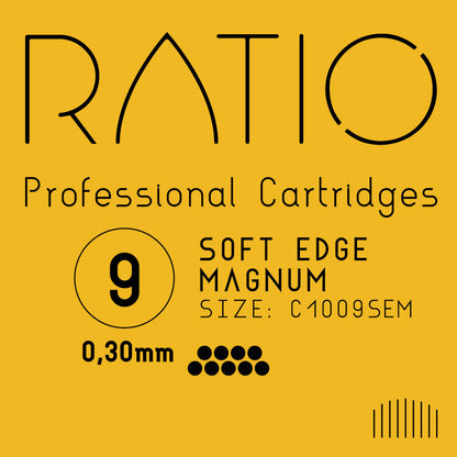 Ratio Professional Cartridges - 0.30mm Soft Edge Magnums