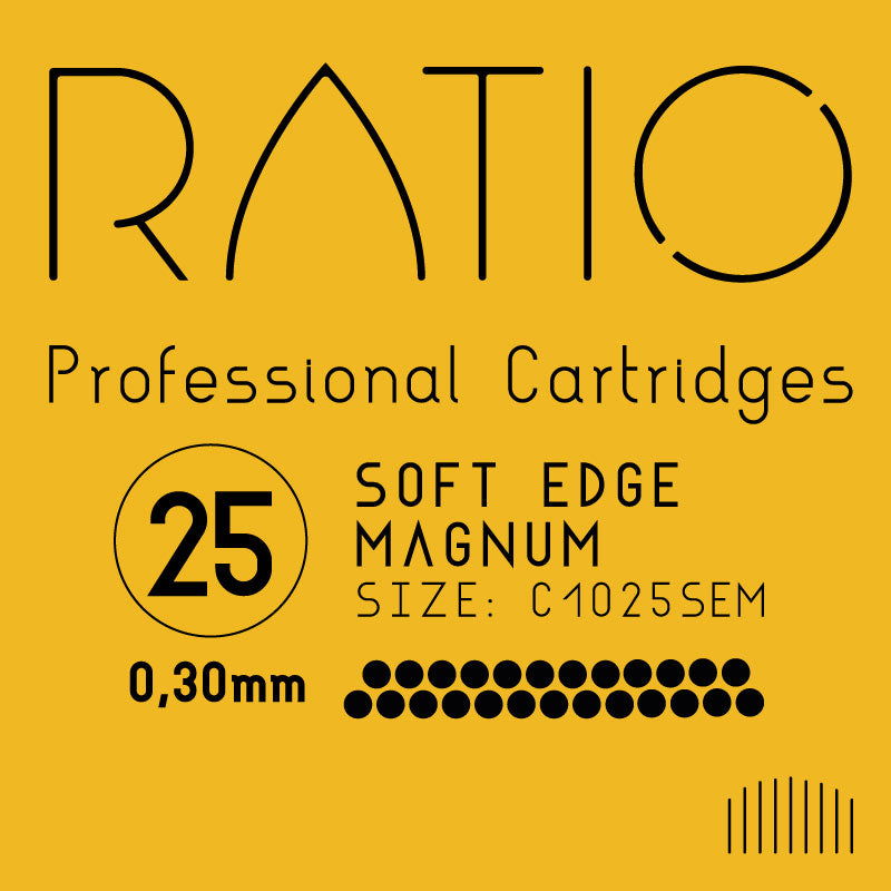 Ratio Professional Cartridges - 0.30mm Soft Edge Magnums