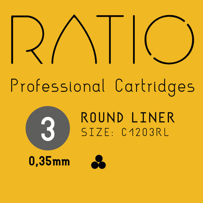 Ratio Professional Cartridges - 0.35mm Liners