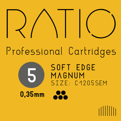 Ratio Professional Cartridges - 0.35mm Soft Edge Magnums