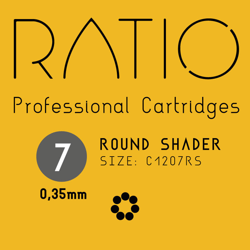 Ratio Professional Cartridges - 0.35mm Round Shaders