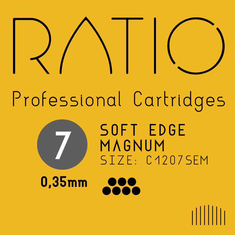 Ratio Professional Cartridges - 0.35mm Soft Edge Magnums