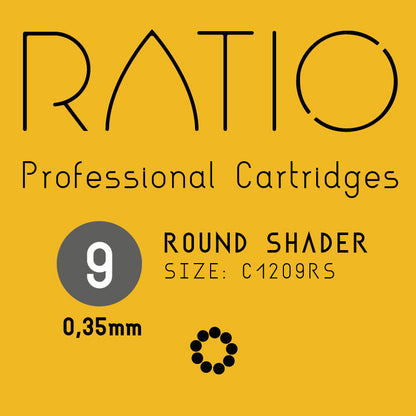 Ratio Professional Cartridges - 0.35mm Round Shaders