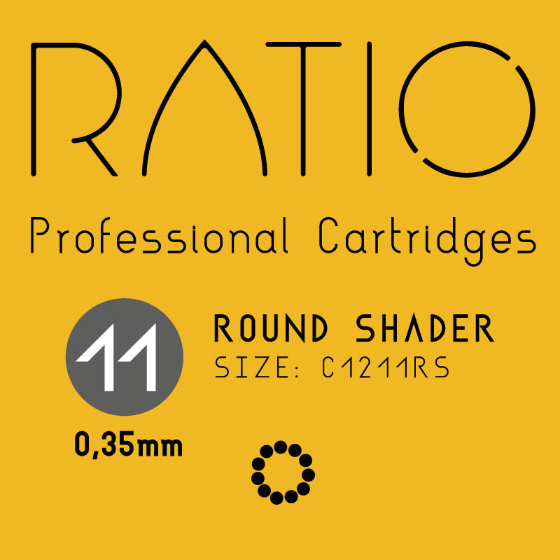 Ratio Professional Cartridges - 0.35mm Round Shaders