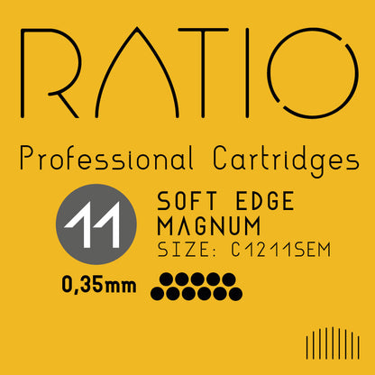 Ratio Professional Cartridges - 0.35mm Soft Edge Magnums