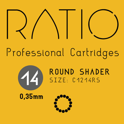 Ratio Professional Cartridges - 0.35mm Round Shaders