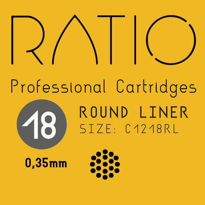 Ratio Professional Cartridges - 0.35mm Liners