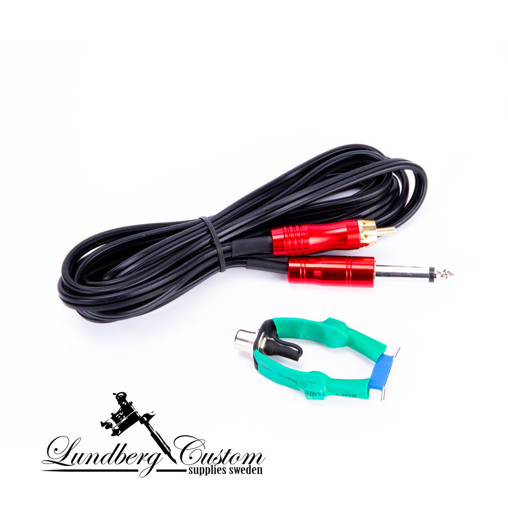 Professional grade tattoo Clipcord - RCA/CLIP COMBO