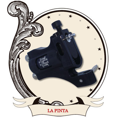 HM La Pinta Adjustable Shader Tattoo Machine - Black RCA