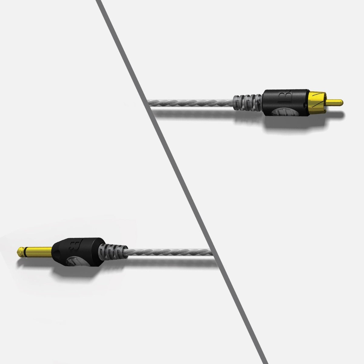 Bishop RCA cord lightweight micro-barrel design - 7ft Black