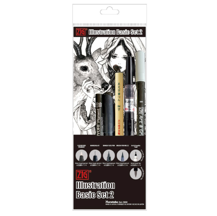 ZIG Inktober special pen set