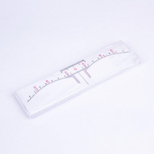 Disposable Eyebrow Sticky Ruler - Shaped