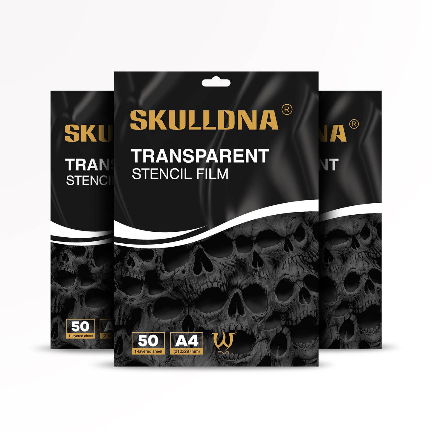SKULLDNA Transparent Stencil Film - 50-pack