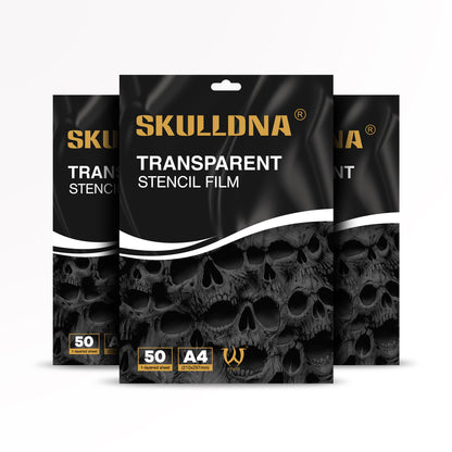 SKULLDNA Transparent Stencil Film - 50-pack