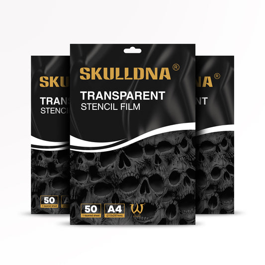 SKULLDNA Transparent Stencil Film - 50-pack
