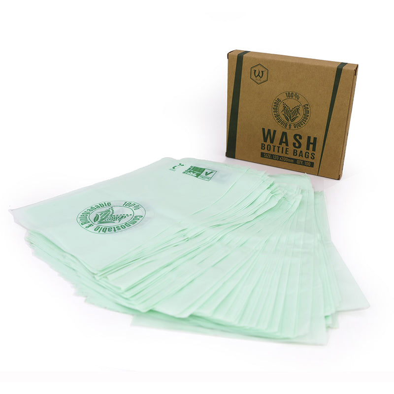 Compostable & Biodegradable Wash Bottle Bags