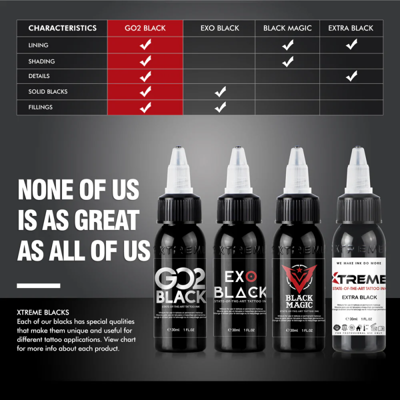 Xtreme Ink - Exo Black 240ml