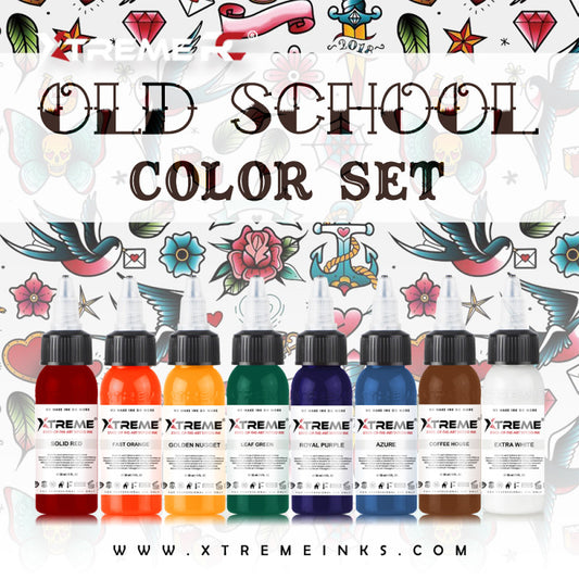 Xtreme Ink - Old School Color Set - 8x30ml